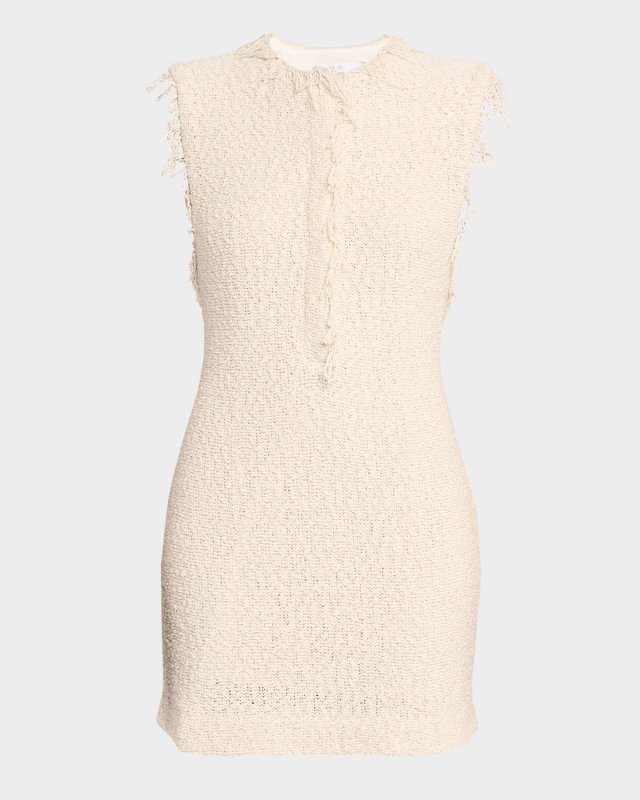 Solai Textured Sleeveless Mini Dress